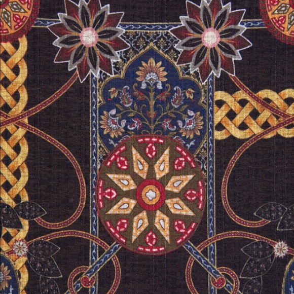 Zara Peplum Patterned Short-sleeved Top NWT - Picture 6 of 6